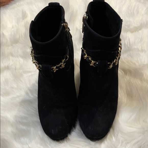 Karl Lagerfeld suede Booties with chain - Picture 4 of 4